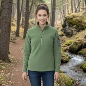 Eddie Bauer Womans  Fleece Pullover Sweater Size PXL